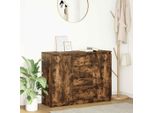 Vidaxl Credenza Con Cassetti In Rovere Fumé 100,5X35X76 Cm