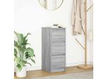 2025 Credenza Moderna Grigio Sonoma 29,5X34X76 Cm Materiale Legno - Cassettiere,Design 9430161 1Pacco