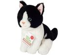 Teddy-Hermann Katze Sitzend Schwarz-Weiß 20 Cm
