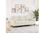 Design Nuovo Divano A 3 Posti Con Cuscini Decorativi Crema 180 Cm In Velluto - Divani Classici Mobili2025 CHY6988665 2Pacchi