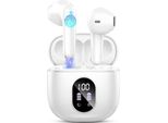 Bluetooth 5.3 Senza Fili Con 4 Microfoni, Cuffie 50H Enc Con Cancellazione Del Rumore, Auricolari Con Bassi Profondi IP7 Impermeabili Con Indicatore LED-2024