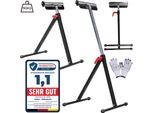 Supporto A Rulli Regolabile In Altezza 66–105 Cm – Rullo Sferico, Portata 90 Kg, Ribaltabile