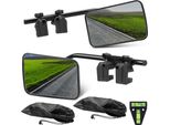 Set Di 2 Specchi Per Roulotte 120×180 Mm – Specchi Universali Con Cinturini In Gomma
