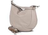 FräUlein Frida Borsa Hobo Da Donna A Tracolla In Ecopelle Beige