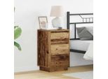 Comodino Di Design Con Legno Di Recupero 39 X 34,5 X 65 Cm Materiale A Base Di Legno - Comodini E Armadi 2025 Nuovo3536599 1Pacco