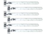 Cerniera Per Tapparella Alberts 6X, Diritta/Arrotondata, Regolabile, 463 Mm, Zincata A Caldo, Elettrozincata Blu O Elettrozincata, Passivata A Film Spesso