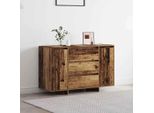 Vidaxl Credenza Con Cassetti In Legno Di Recupero 120 X 41 X 75 Cm Materiale A Base Di Legno