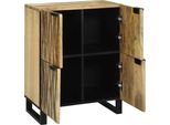 Vidaxl Credenza Marrone 60 X 33 X 75 Cm In Legno Massiccio Di Mango