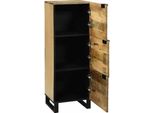 Vidaxl Credenza Marrone 40 X 33 X 110 Cm In Legno Massiccio Di Mango