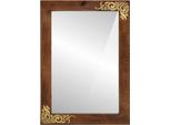 Vidaxl Specchio Da Bagno Con Specchio Marrone Miele 70 X 50 X 2,5 Cm