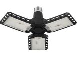 Osram Highbay Blade, Lampada Da Soffitto In Plastica Nera, Con Ali Luminose Regolabili, Fornisce 17 W O 1700 Lm In Bianco Neutro Con 4000 K, Filettatura A Vite E27, Diametro 231 Mm, IP20
