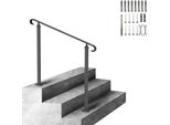 Ringhiera Per Scale 120X13,5X97 Cm Ringhiera Per Scale A 2 O 3 Gradini Ringhiera Per Ingresso Elegante Altezza (Fino A 45 Cm) E Angolo (0-52,8°) Regolabili Ideale Per Verande Ingressi Giardini