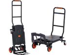 Carrello Portasacchi 2 In 1 Pieghevole Capacità Di Carico 136 Kg Carrello Da Trasporto Carrello Portasacchi In Lega Di Alluminio E Acciaio Al Carbonio ⇋ Carrello A Pianale Carrello Per Attività Di Carico E Trasporto In Interni Ed Esterni