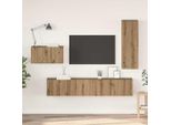 Best MöBel Set Di Mobili Tv 4 Pezzi Rovere Artisan 30,5 X 30 X 90 Cm - Mobili Tv Cloris New8352876 3Parcel