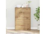 Vidaxl Credenza Artisan In Rovere 60 X 31 X 84 Cm Materiale A Base Di Legno