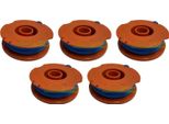 5 X Bobina Di Filo Per Flymo Revolution 2000 2300 2500 Mcculloch MT21 / 5139371-84/9