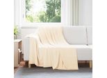 Vidaxl Coperte 6 Pezzi Crema 200 X 150 Cm In Pile