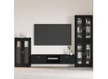 Maison Exclusive - Credenza Florin Nero 55,5 X 29 X 103 Cm Materiale Ligneo