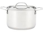 Pentola Stellar Profile Con Coperchio, Acciaio Inox 18/10, 18X27 Cm, 2,3 L, Argento