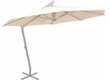 Vidaxl Ombrellone A Sbalzo 350 Cm Sabbia Palo Alluminio