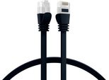 Efb K8107SW.0,25 Efb RJ45 Flachpatchkabel U/Utp, Cat.6A, Pvc, 0,25M, Schwarz