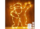 Led Finestra Decorazione Natale Padre Natale Illuminato Appeso Finestre Luci Batteria Finestra Luce Finestra Decorazione Luce Finestra
