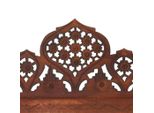Divisorio 5 Pezzi Intagliato A Mano In Legno Di Mango Marrone 200×165 Cm