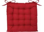 Cuscino Di Seduta In Cotone Rosso 38 × 38 Cm - Atmosphera CréAteur D'intéRieur