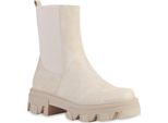 Van Hill Donna Stivaletti Stivali Piattaforma Stivali Scarpe Suola Profilo 835598, Colore: Crema, Taglia: 37
