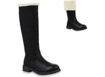 Mytrendshoe Stivali Invernali Da Donna Stivali Caldi Foderati Stivali Invernali Pelliccia Sintetica 820371, Colore: Nero, Taglia: 42