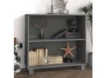 Vidaxl Credenza Hamar Grigio Scuro 85X35X80 Cm In Legno Di Pino Massiccio