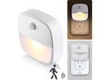 1 Presa Di Luce Notturna A Led Con Rilevatore Di Movimento Luce Notturna, Colore Della Luce: Bianco Caldo