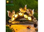 Led Solare Luce Giardino Luce Solare Giardino Lampada Impermeabile Illuminazione Esterna Decorazione Giardino, Scoiattolo