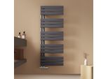 Scaldasalviette Emke Radiatore Da Bagno Radiatore A Pannello Collegamento Laterale Acqua Calda A Parete 1320 X 500 Mm Antracite Senza Elemento Riscaldante
