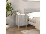 Maison Exclusive - Comodino Grigio Sonoma In Materiale Ligneo