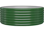 Vidaxl Letto Rialzato In Acciaio Verniciato A Polvere 100X100X36 Cm Verde