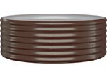 Vidaxl Letto Rialzato In Acciaio Verniciato A Polvere 100X100X36 Cm Marrone