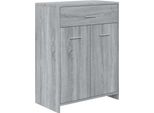 Vidaxl Mobile Da Bagno Grigio Sonoma 60X33X80 Cm Materiale A Base Di Legno