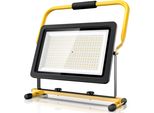 Brandson 200W Led - Faretto Da Lavoro - Faretto Da Costruzione - Supporto E Maniglia Per Il Trasporto - 16000 Lumen - Cavo Di Alimentazione Da 4 M - Alloggiamento In Metallo - IP65