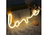 Usb A Batteria Love Led Luce Al Neon Da Parete, Segno Al Neon Luci Notturne Segno Al Neon Luce Al Neon Per Bar Partito Gioco Camera Da Letto Decorazione Della Parete, Bambini Compleanno