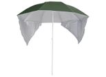 Vidaxl Ombrellone Con Parti Laterali Verde 215 Cm