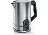 Bollitore Arendo In Acciaio Inox Da 1,7 Litri 2200W Con Impostazione Della Temperatura E Display Led, Modello Divine, Argento