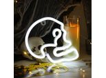 Teschio Deco Led Neon Decorazione Murale, Teschio Luce Notturna Per Halloween Party Bar Gaming Deco Ragazzi Camera Da Letto Decorazione Murale