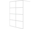 Vidaxl Schermo Doccia Per Cabina Doccia Bianco 140X195 Cm Esg Vetro Chiaro