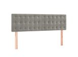Vidaxl Testiere 2 Pz. Velluto Grigio Chiaro 72X5X78/88 Cm