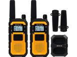 Retevis RB648 Walkie Talkie Per Impieghi Gravosi, Radio Impermeabile IP67, Doppio Ptt, Carica 2000Mah Tipo C, Walkie Talkie Di Emergenza Per Adulti Per Cantieri (2 Pz.)