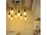 Lampada A Sospensione Spider Pendente Lampada Sospensione E27 Lampadario A Soffitto Per Soggiorno, Cucina, Sala Da Pranzo, Camera Da Letto, Studio, Ufficio (10 Teste)