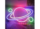 Pianeta Luce Al Neon Decorazione Luci Segno Al Neon Gioco Segno Al Neon, Led Segno Al Neon Decorazione Della Parete Per Sala Giochi Camera Da Letto Parete Bar Festa Regali Decorazione