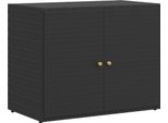 Vidaxl Mobile Da Giardino Nero 100X55,5X80 Cm In Poly Rattan