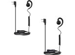 Auricolari Radio Retevis Con Microfono, Bobina Retrattile, Compatibili RT24, RT27, RT22, RT622, RT617, RT618, RT619, 2 Poli, Auricolari Per Walkie-Talkie (2 Pezzi)